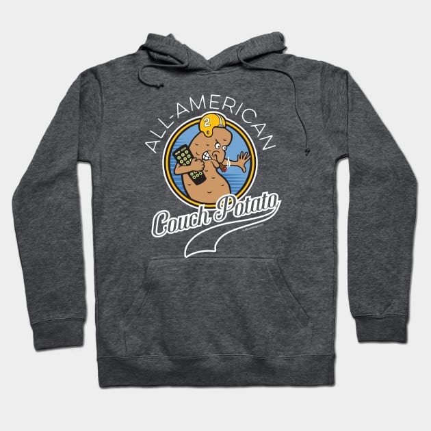 All-American Couch Potato Hoodie by eBrushDesign